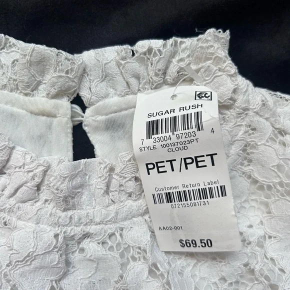 Charter Club Women's Ivory Lace Blouse - Picture 4 of 7